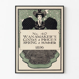 Vintage poster Wanamaker's Spring & Summer 1896