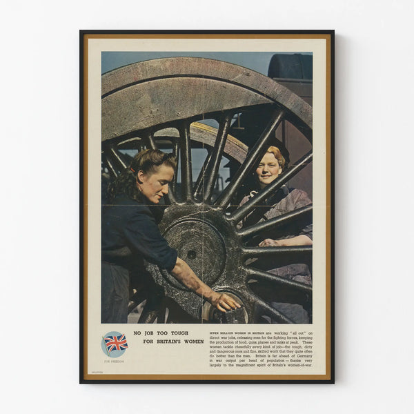 Vintage Poster No Job Too Tough For Britain's Women