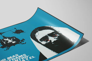 Protester Poster No Mas Vietnams - Engaged Wall Decoration — artwork view