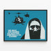 Protester Poster No Mas Vietnams - Engaged Wall Decoration — framed artwork on a wall