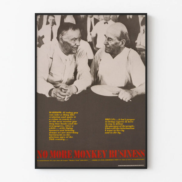 Vintage Poster No More Monkey Business - Debate and Freedom of Expression