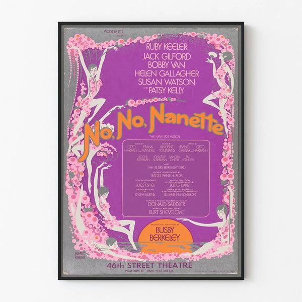Musical wall decoration poster No, No, Nanette 1925