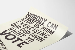 Decorative poster with light-colored background
