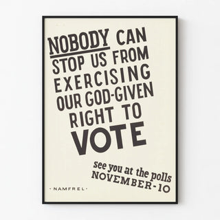 Decorative poster with light-colored background