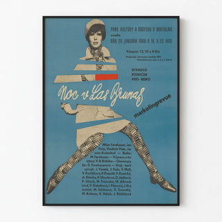 Vintage Theater Poster Noc v Las Brumas 1968