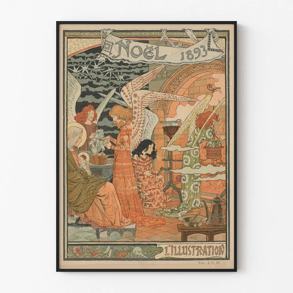 Christmas Poster 1893 - L'Illustration Vintage Edition