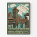Vintage poster Nordbayerische Zeitung wall decoration
