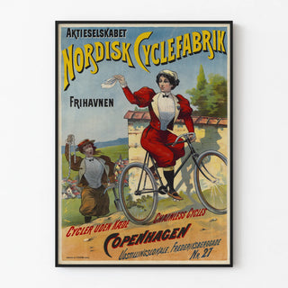 Vintage Poster Nordisk Cyclefabrik Copenhagen