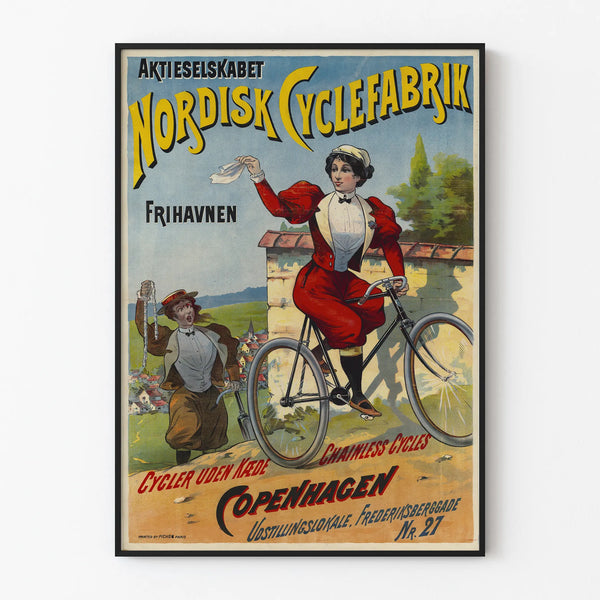 Vintage Poster Nordisk Cyclefabrik Copenhagen