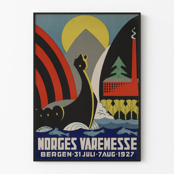 Vintage Poster Norges Varemesse Bergen 1927