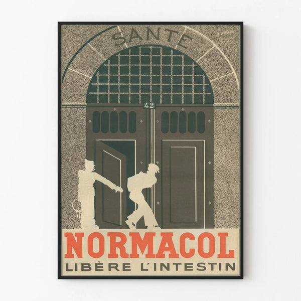 Vintage Normacol Health Poster - Retro Wall Decoration