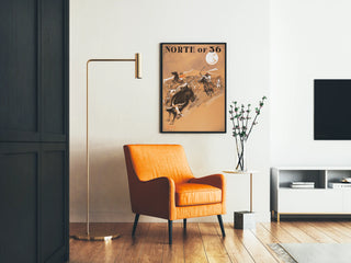 Decorative poster in North of 36 style western
