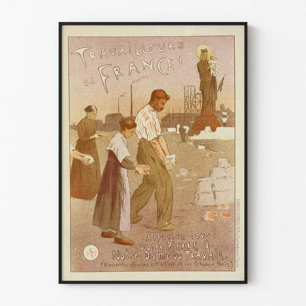 Poster Working for Our Lady of Labor - Historic Wall Decoration