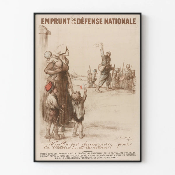Vintage Poster Borrowing from National Defense for Victory