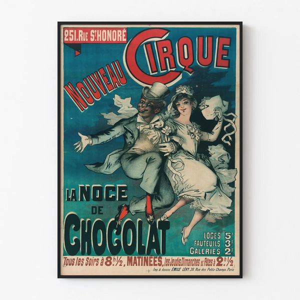 Vintage Poster Nouveau Cirque The Chocolate Wedding