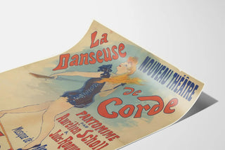 Vintage Poster La Danseuse de Corde Félicia Mallet New Theatre
