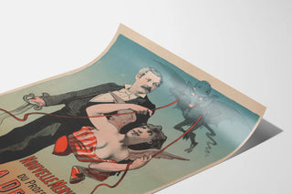 Vintage poster New Wonder of Professor A. Delille