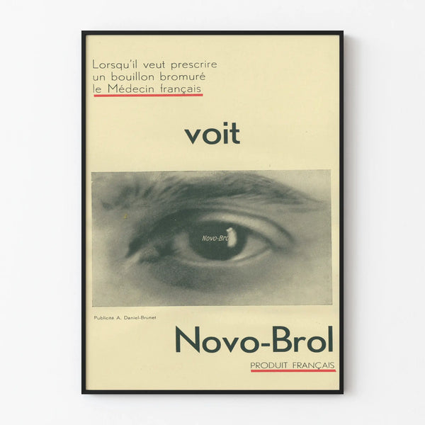 Vintage Advertising Poster Novo-Brol French Doctor