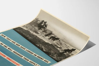 Vintage Military Poster - Soldiers Assaulting Enemy Territory