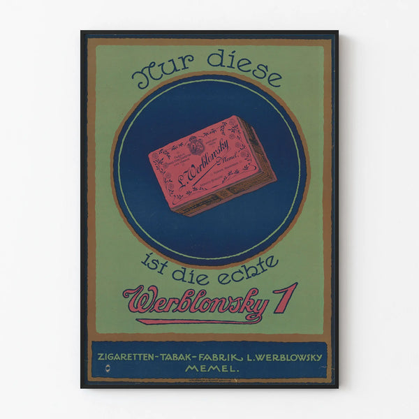 Vintage Werblonsky 1 poster for retro wall decoration