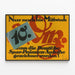 German Vintage Poster Announcement Last Issue Date — framed artwork on a wall