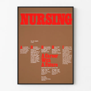 Vintage Nursing Poster - A Promising Career in Nursing