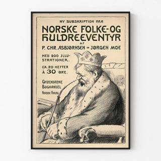 Vintage poster of Norwegian tales and legends