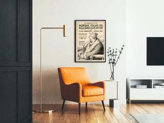 Vintage poster of Norwegian tales and legends
