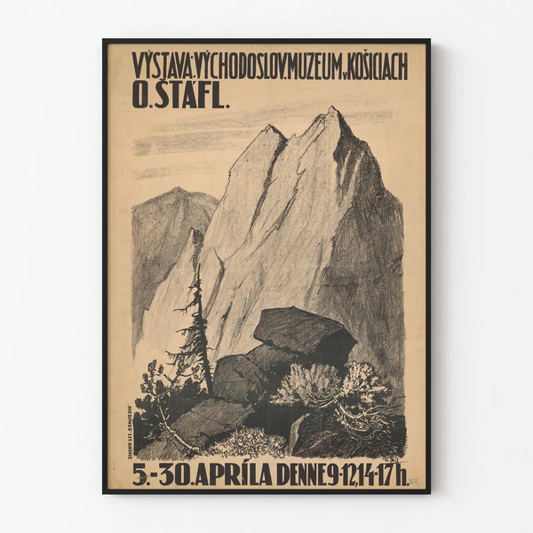 Vintage Poster Exhibition Slovak Museum East O. Stafl
