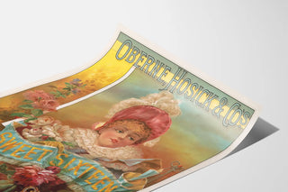 Vintage poster for Sweet Sixteen soap Oberne Hosick & Co