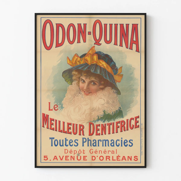 Vintage advertising poster Odon-Quina The Best Toothpaste