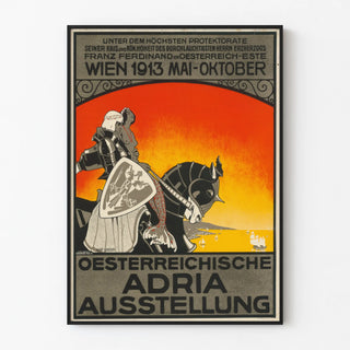 Vintage Austrian Exhibition Poster of the Adriatic 1913 in Vienna