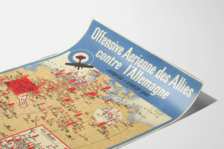 Vintage Poster of Allied Air Offensive Against Germany 1941
