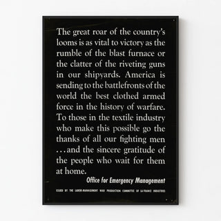 Vintage wall poster for Office for Emergency Management