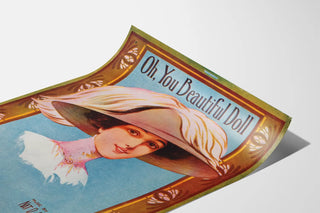 Vintage Poster Oh, You Beautiful Doll - Retro Elegance Portrait