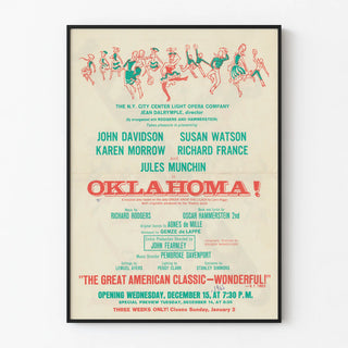 Vintage Poster Oklahoma! Theater New York 1963