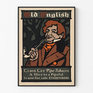 Vintage Poster Old English Pipe Tobacco
