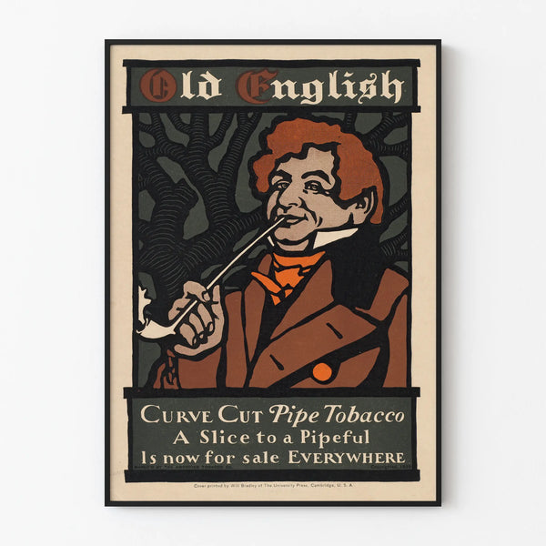 Vintage Poster Old English Pipe Tobacco