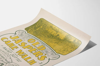 Vintage poster Old Jasper's Cake Walk - Retro musical illustration