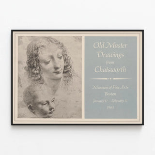 Old Master Drawings Poster from Chatsworth - Classical Drawings Museum of Fine Arts Boston — framed artwork on a wall