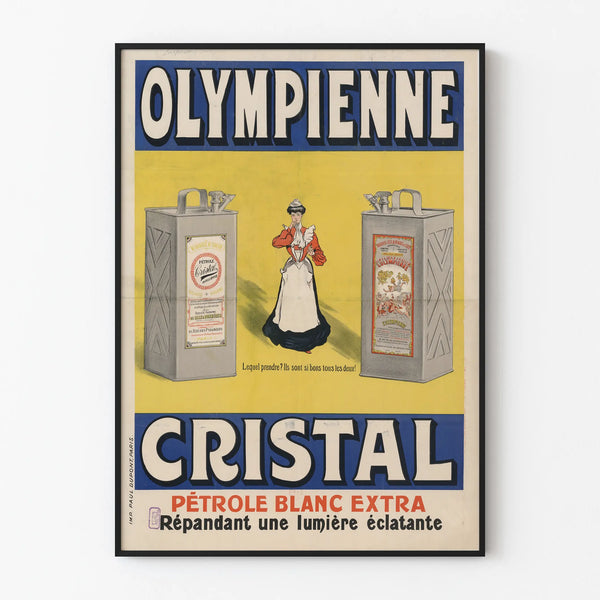 Vintage Olympienne Cristal White Extra Petroleum Poster