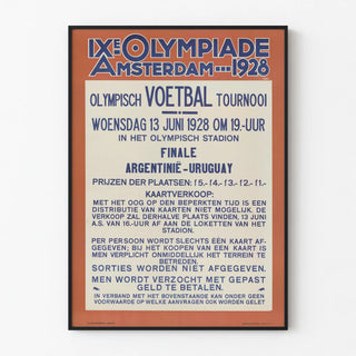 Vintage Poster of the 1928 Olympic Amsterdam Football Final