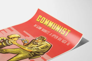 Vintage Anti-Communist Propaganda Poster