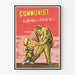 Vintage Anti-Communist Propaganda Poster