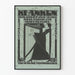 Art Deco Poster Music Harp and Embracing Couple