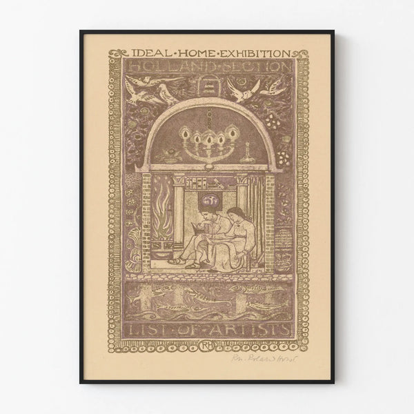 Decorative poster Ideal Home Exhibition 1912 - Vintage Dutch style