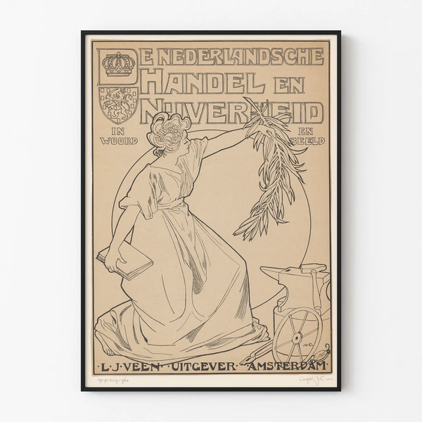 Vintage poster of De Nederlandsche Handel en Nijverheid - Artistic wall decoration