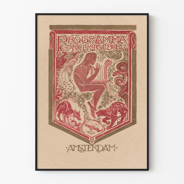 Vintage Concertgebouw Amsterdam Poster