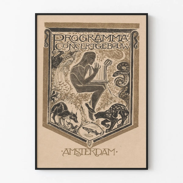 Vintage Poster for Concertgebouw Amsterdam Program