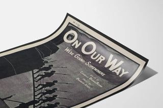 Vintage military poster 'On Our Way We're Going Somewhere'